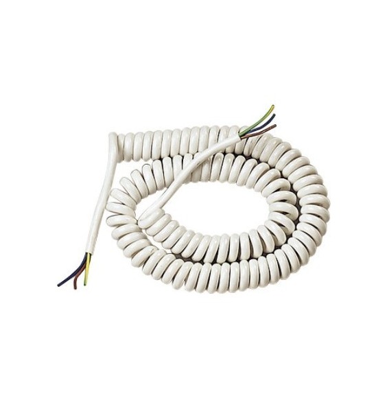 Cavo estensibile bianco 5MT filo teso 3x0,75 bianco Master 00616B