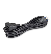 Prolunga elettrica 5 metri Spina e presa 10A cavo 3x1 Nera Master 00633-S