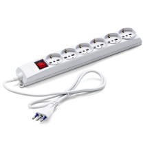 Multipresa 6 uscite Universali Schuko + Bivalenti. Cavo M.1,2 Master 72690