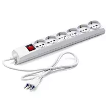 Multipresa 6 uscite Universali Schuko + Bivalenti. Cavo M.1,2 Master 72690