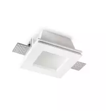 Faretto da incasso in gesso altezza 63mm con vetro Lampo DIKCG60V