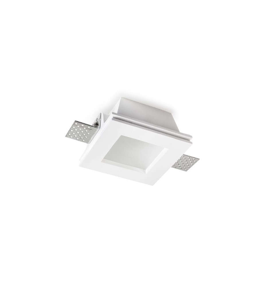 Faretto da incasso in gesso altezza 63mm con vetro Lampo DIKCG60V