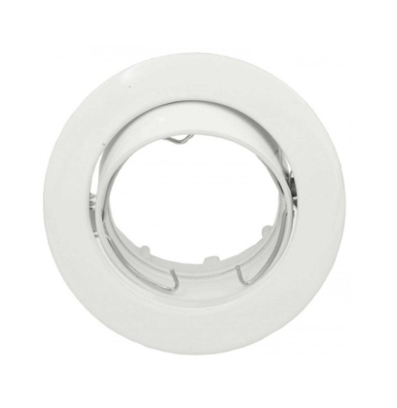 Faretto da incasso orientabile bianco foro 75 mm Lampo