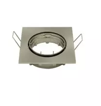 Faretto da incasso orientabile inox foro 75 mm per lampade led max 50W lampo