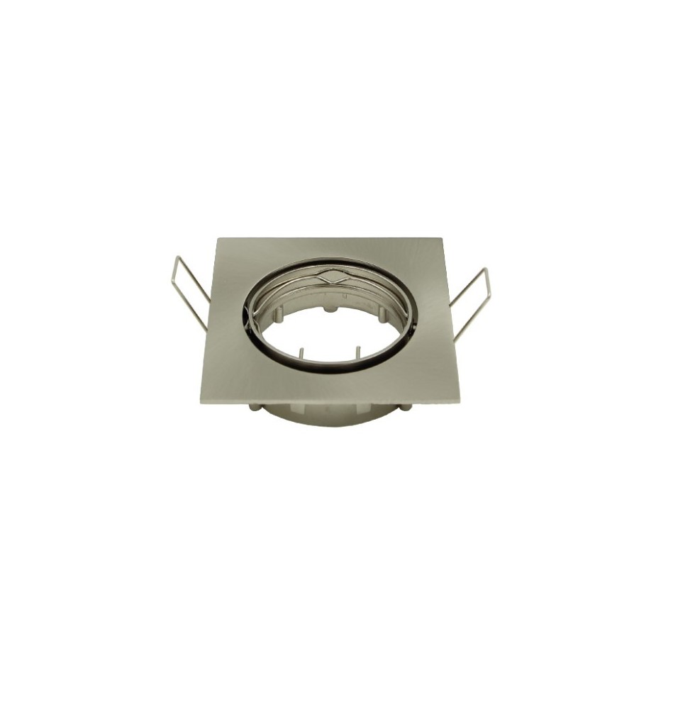 Faretto da incasso orientabile inox foro 75 mm per lampade led max 50W lampo