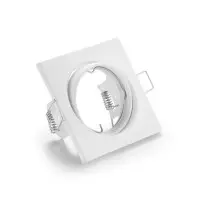 Faretto da incasso orientabile bianco foro 75 mm per lampade led max 50W lampo