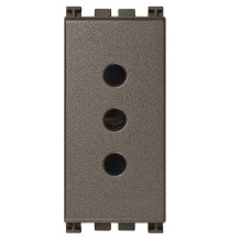 Presa 10A attacco piccolo Vimar Arke' Metal 19201.M