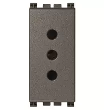 Presa 10A attacco piccolo Vimar Arke' Metal 19201.M