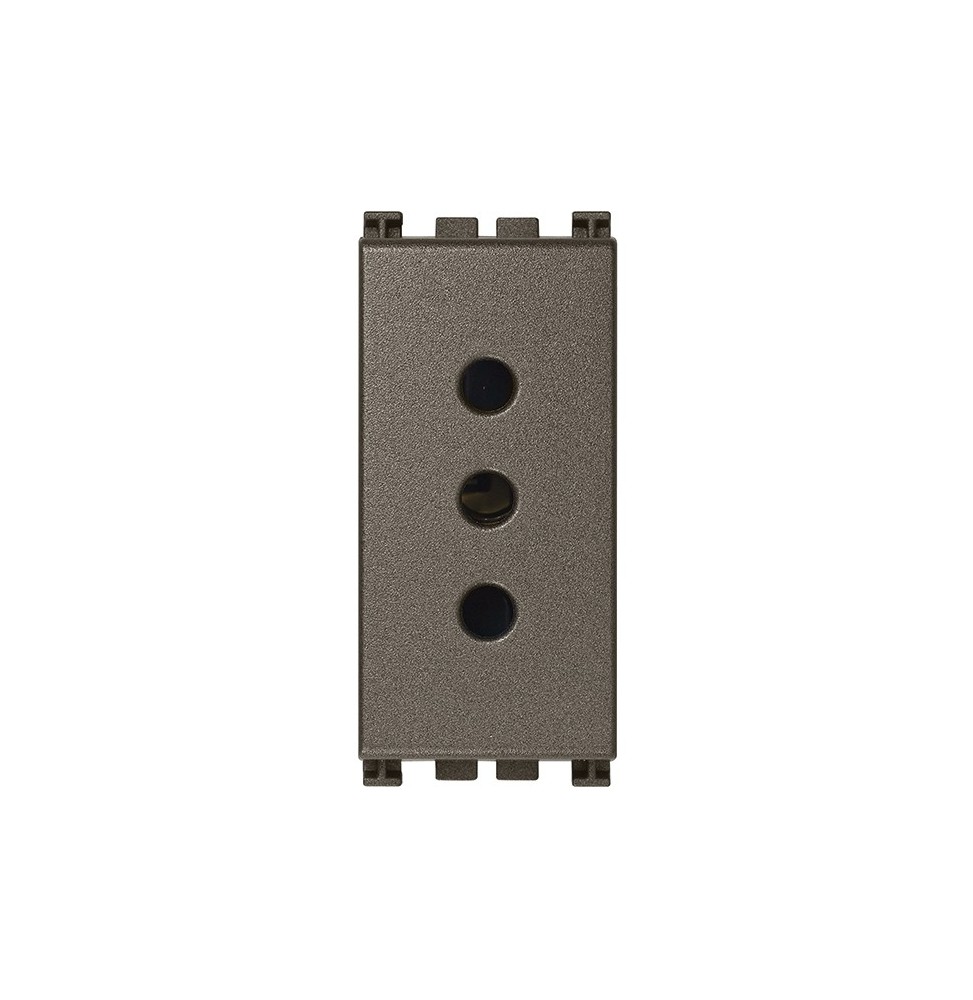 Presa 10A attacco piccolo Vimar Arke' Metal 19201.M