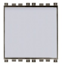 Pulsante Portanome illuminabile  Vimar Arke' Metal 19050.M