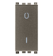 Interruttore Bipolare 16A illuminabile Vimar Arke' Metal 19015.M