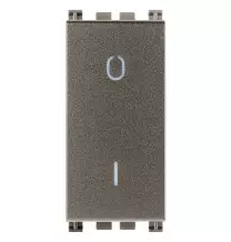 Interruttore Bipolare 16A illuminabile Vimar Arke' Metal 19015.M