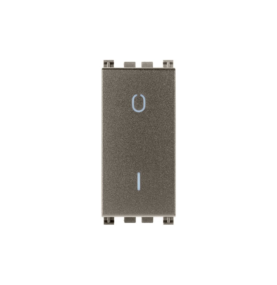Interruttore Bipolare 16A illuminabile Vimar Arke' Metal 19015.M