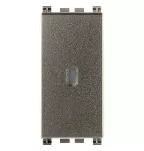 Pulsante assiale 10A Vimar Arke' illuminabile Metal 19108.M