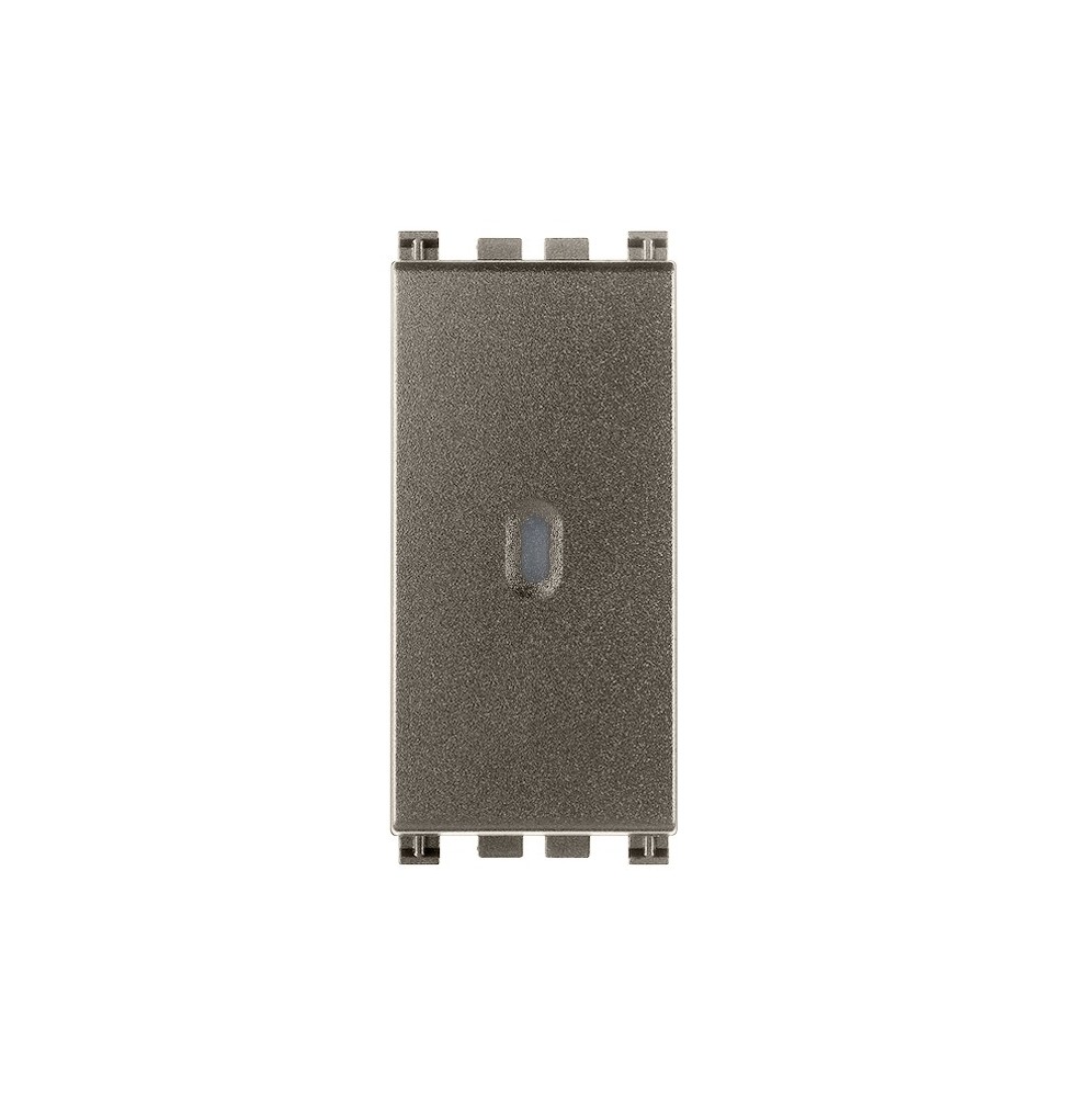 Pulsante assiale 10A Vimar Arke' illuminabile Metal 19108.M