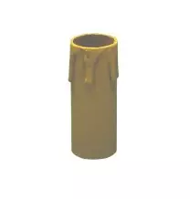 Finta candela con gocce anticata in plastica H65 Lampo ST900