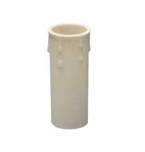 Finta candela con gocce Bianca in plastica H65 Lampo LP900