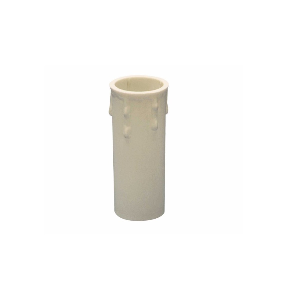 Finta candela con gocce Bianca in plastica H65 Lampo LP900