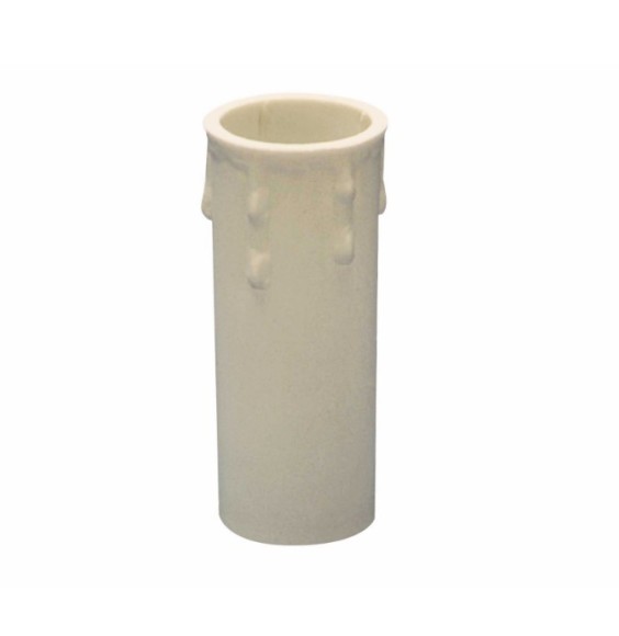 Finta candela con gocce Bianca in plastica H65 Lampo LP900