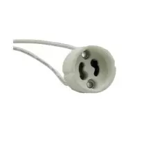 Portalampada GU10 completo di cavo 250W in ceramica Lampo A311