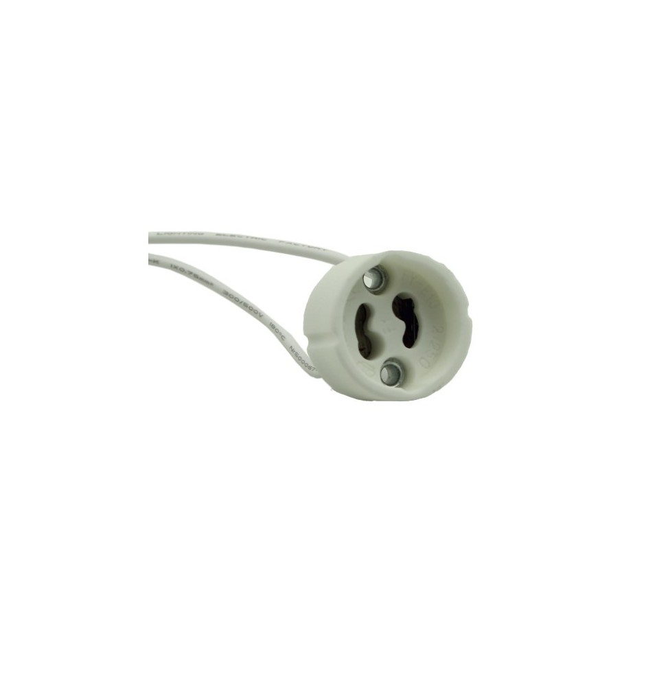 Portalampada GU10 completo di cavo 250W in ceramica Lampo A311