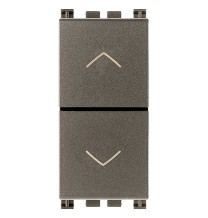 Doppio Pulsante Interbloccato 10A con frecce Vimar Arke' Metal 19062.M