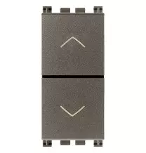 Doppio Pulsante Interbloccato 10A con frecce Vimar Arke' Metal 19062.M