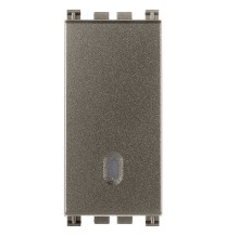 Pulsante Unipolare 10A Vimar Arke' Metal illuminabile 19008.M