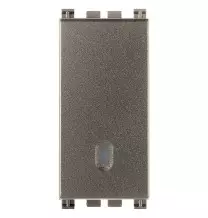 Pulsante Unipolare 10A Vimar Arke' Metal illuminabile 19008.M