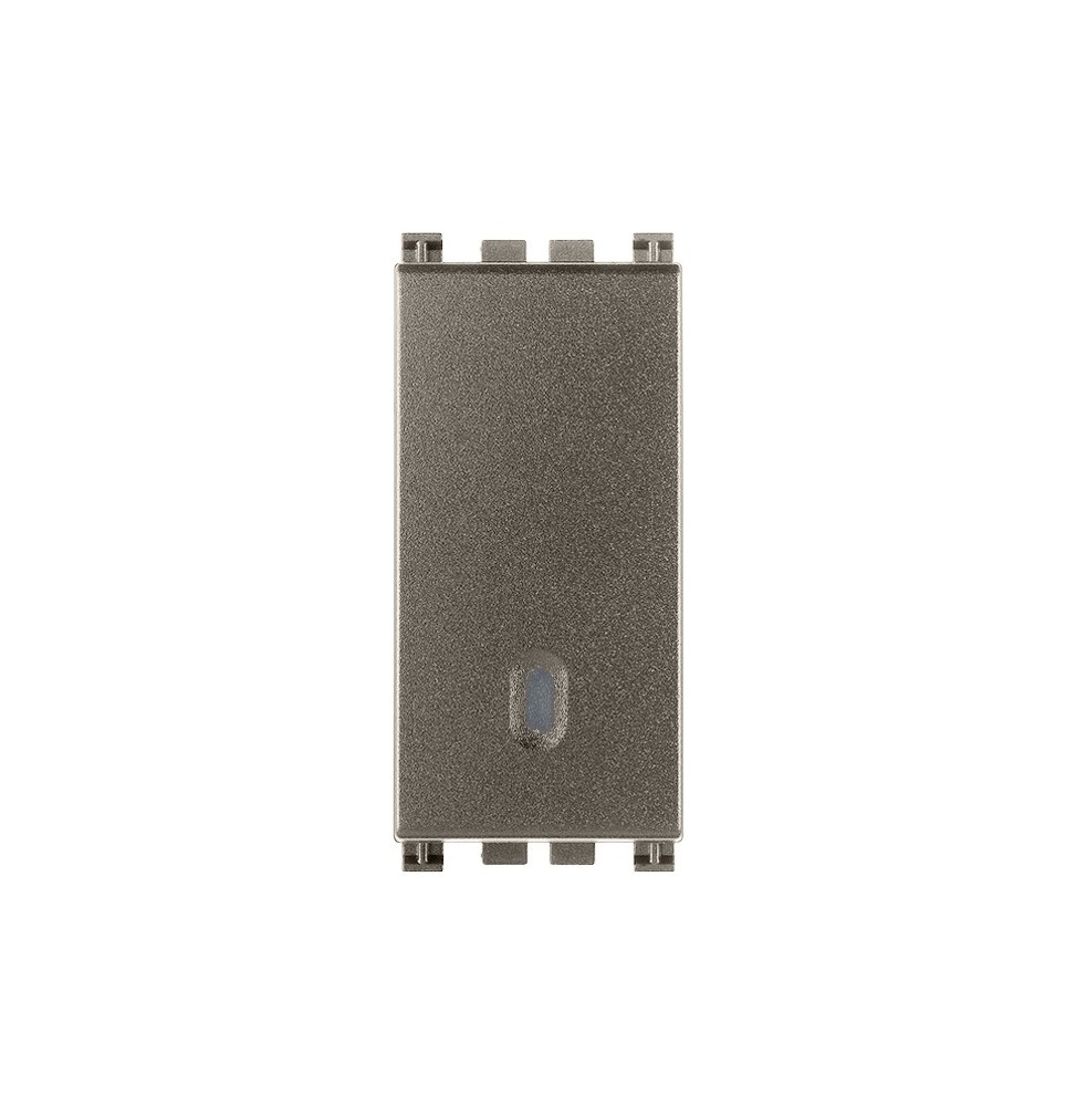 Pulsante Unipolare 10A Vimar Arke' Metal illuminabile 19008.M