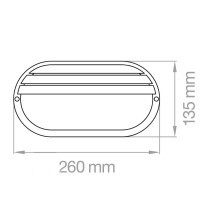 Plafoniera da parete Bianca per esterno IP 44 Lampo E095BI