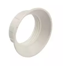 Ghiera in termoplastico bianca per portalampada E14 Lampo E550BI