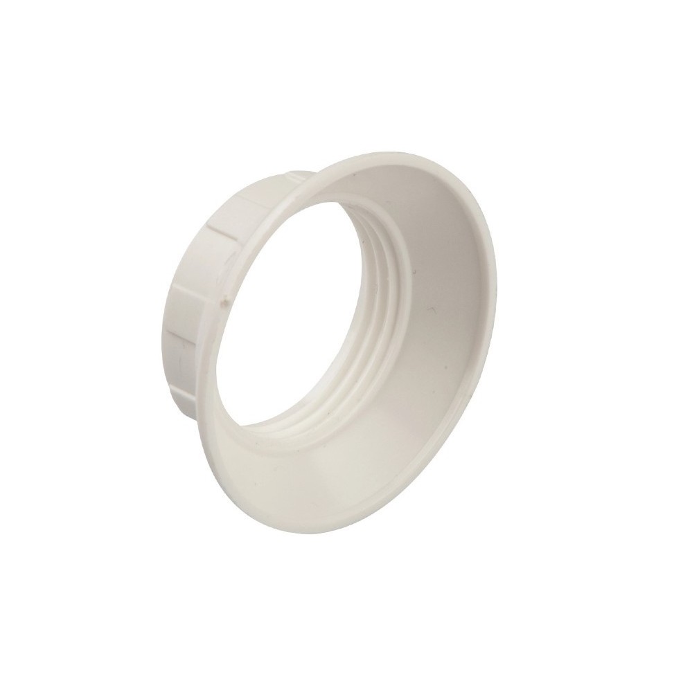 Ghiera in termoplastico bianca per portalampada E14 Lampo E550BI