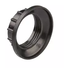 Ghiera in termoplastico nera per portalampada E14 Lampo E550NE