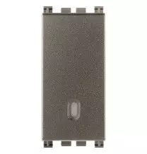 Deviatore Unipolare 10A  illuminabile Vimar Arke' Metal 19005.M