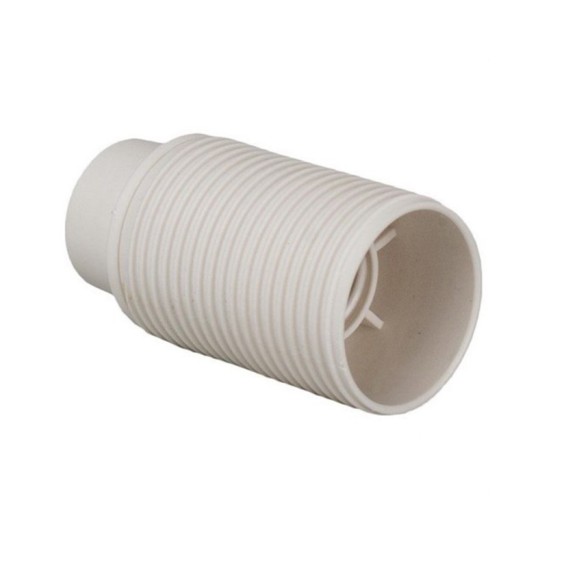 Portalampada E14 Filettato Bianco in termoplastico Lampo E550BI