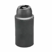 Portalampada E14 Liscio Nero in termoplastico Lampo E600LNE