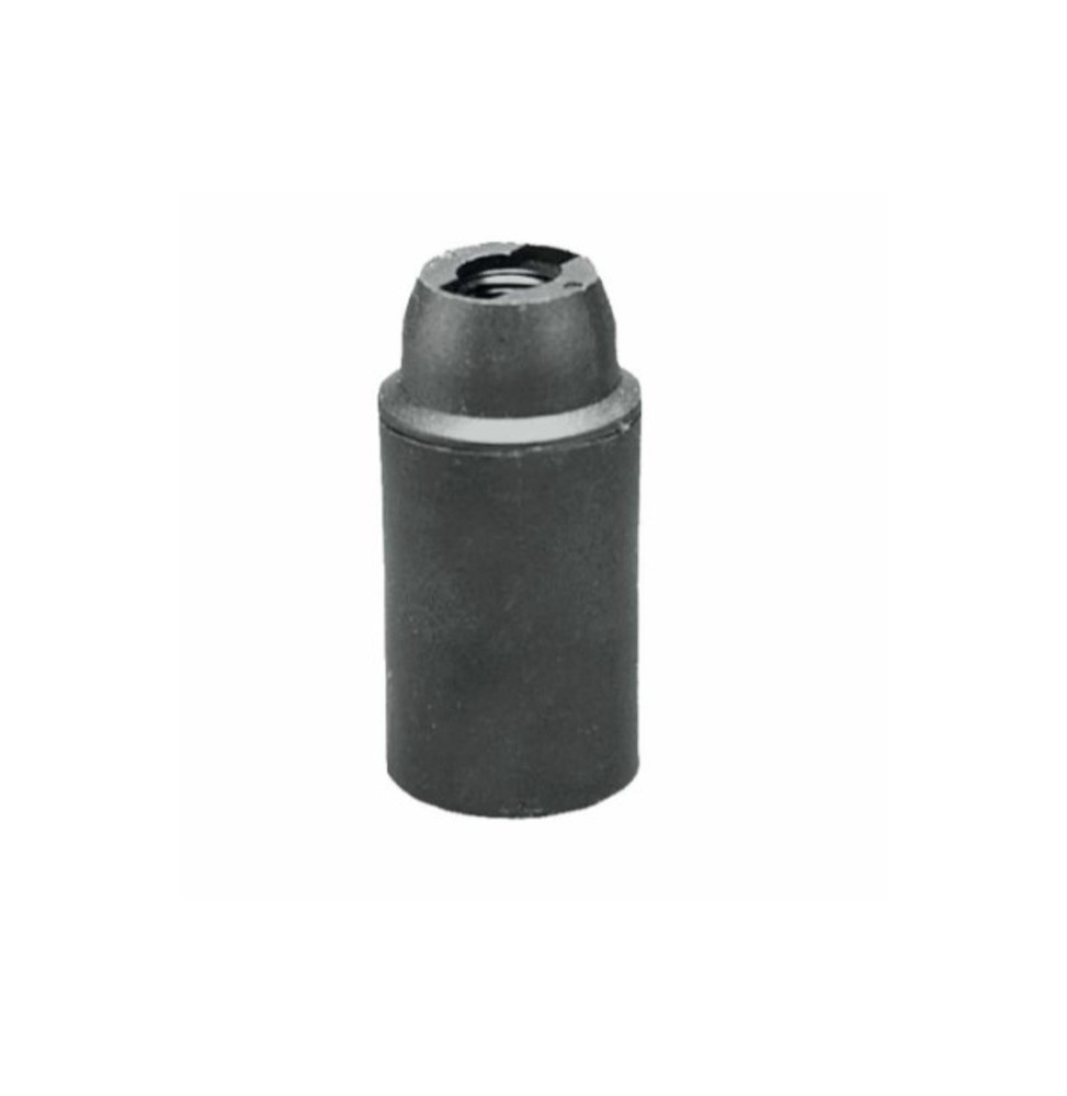 Portalampada E14 Liscio Nero in termoplastico Lampo E600LNE