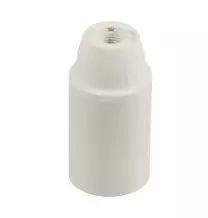 Portalampada E14 Liscio Bianco in termoplastico Lampo E600LBI