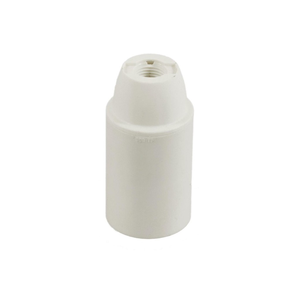 Portalampada E14 Liscio Bianco in termoplastico Lampo E600LBI