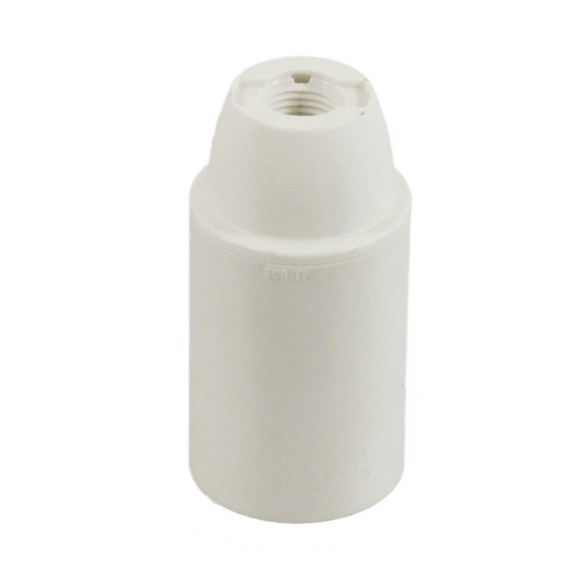Portalampada E14 Liscio Bianco in termoplastico Lampo E600LBI