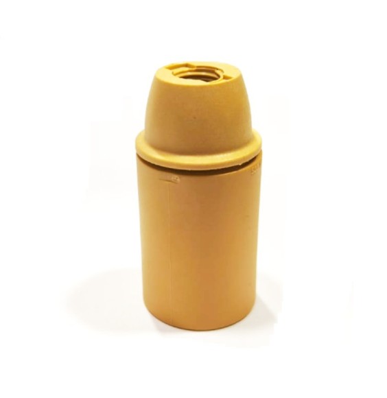 Portalampada E14 Liscio Oro  in termoplastico Lampo E600LOR