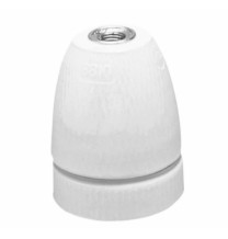 Portalampada E27 In ceramica Liscio Con virola in metallo Lampo EK9160