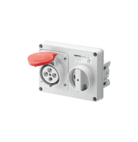Presa Interbloccata 3P+T senza fondo IP44 16A Gewiss GW66108