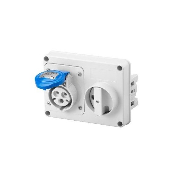 Presa Interbloccata 2P+T senza fondo IP44 32A Gewiss GW66115