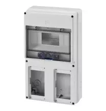 Quadro da parete per due Prese Interbloccate Combibloc 8 Moduli Gewiss GW66492