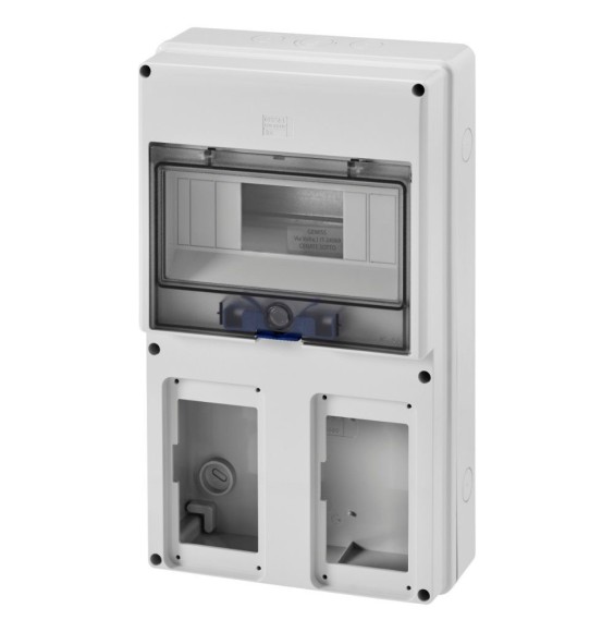 Quadro da parete per due Prese Interbloccate Combibloc 8 Moduli Gewiss GW66492