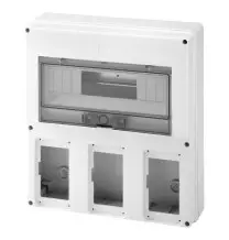 Quadro da parete per tre Prese Interbloccate Combibloc 12 Moduli GewissGW66493
