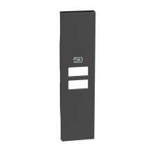 Cover Bticino Living Now Nera per prese con due ingressi USB KG13C