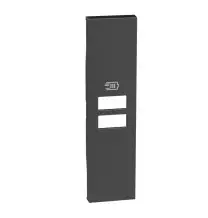 Cover Bticino Living Now Nera per prese con due ingressi USB KG13C